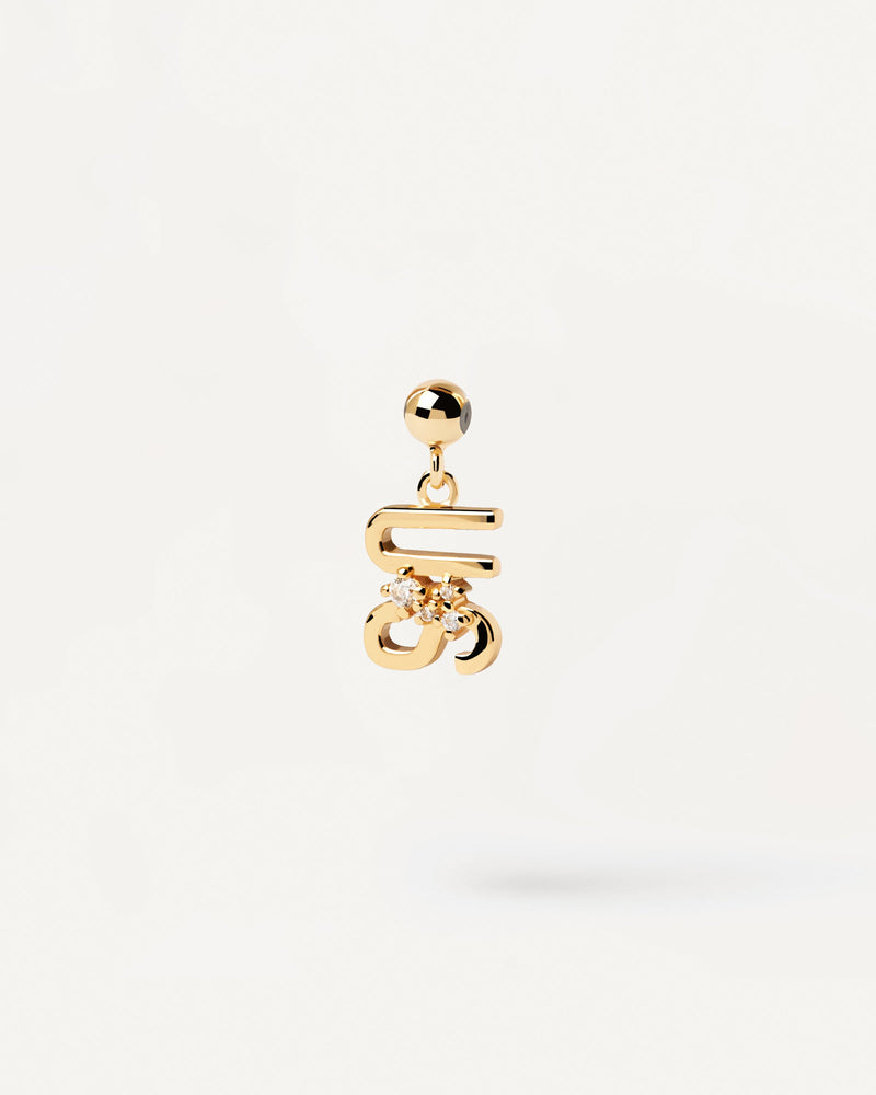 Gold-plated silver Charm for necklace or bracelet to gift to friend, lover or family