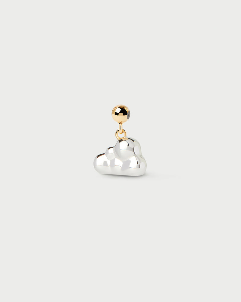 Dainty mini bicolor cloud charm to personalize necklace or bracelet