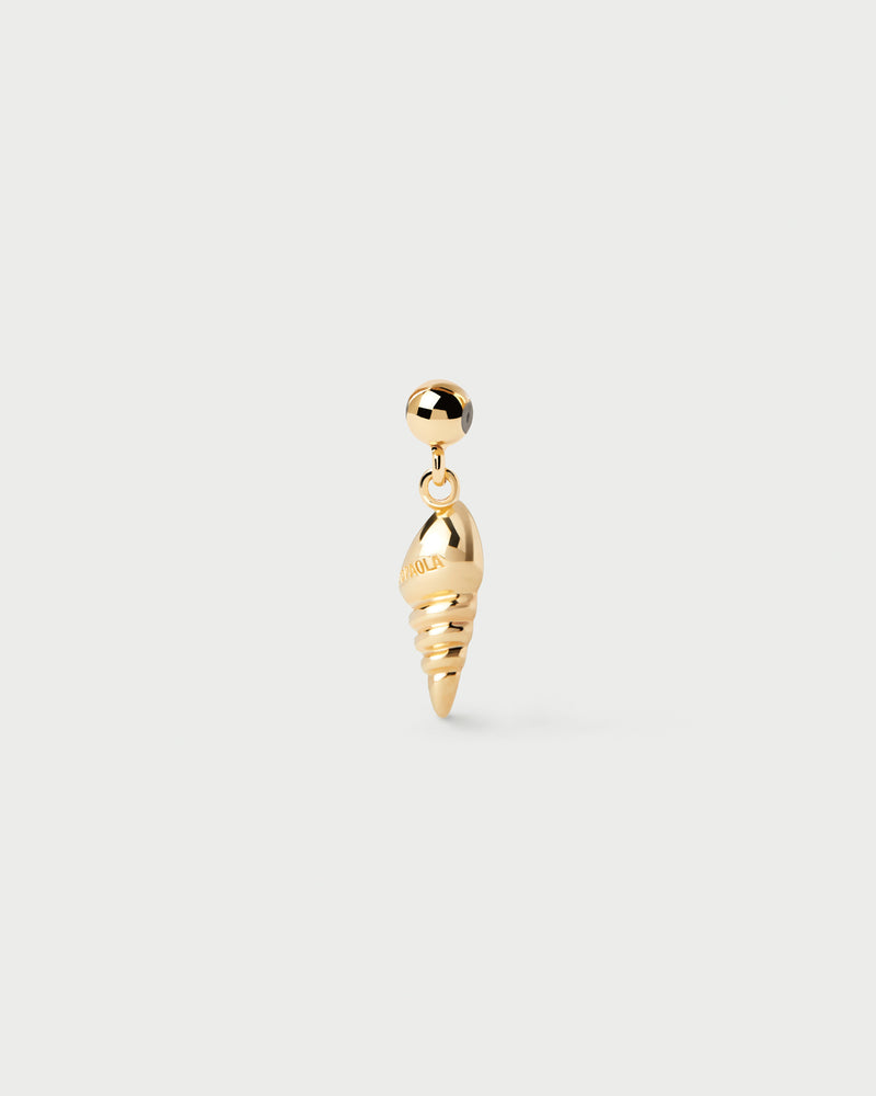 Small spiral sea shell charm to personalize necklace or bracelet