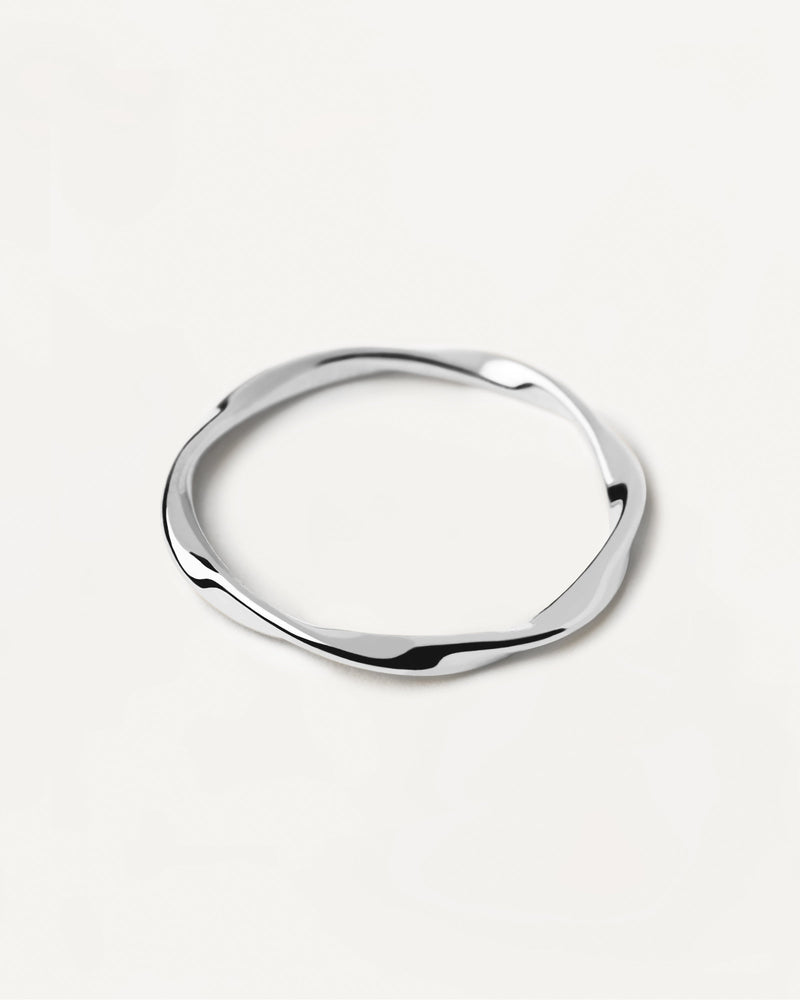Twisted ring in sterling silver