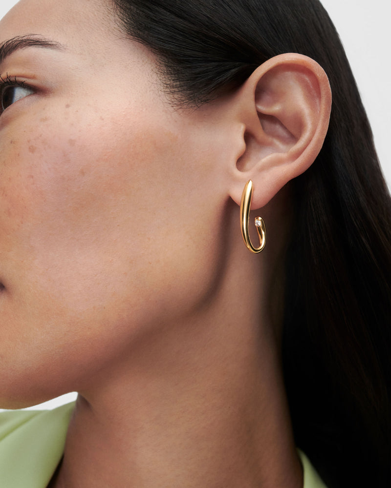 Volta hoops - 
  
    Sterling Silver / 18K Gold plating
  
