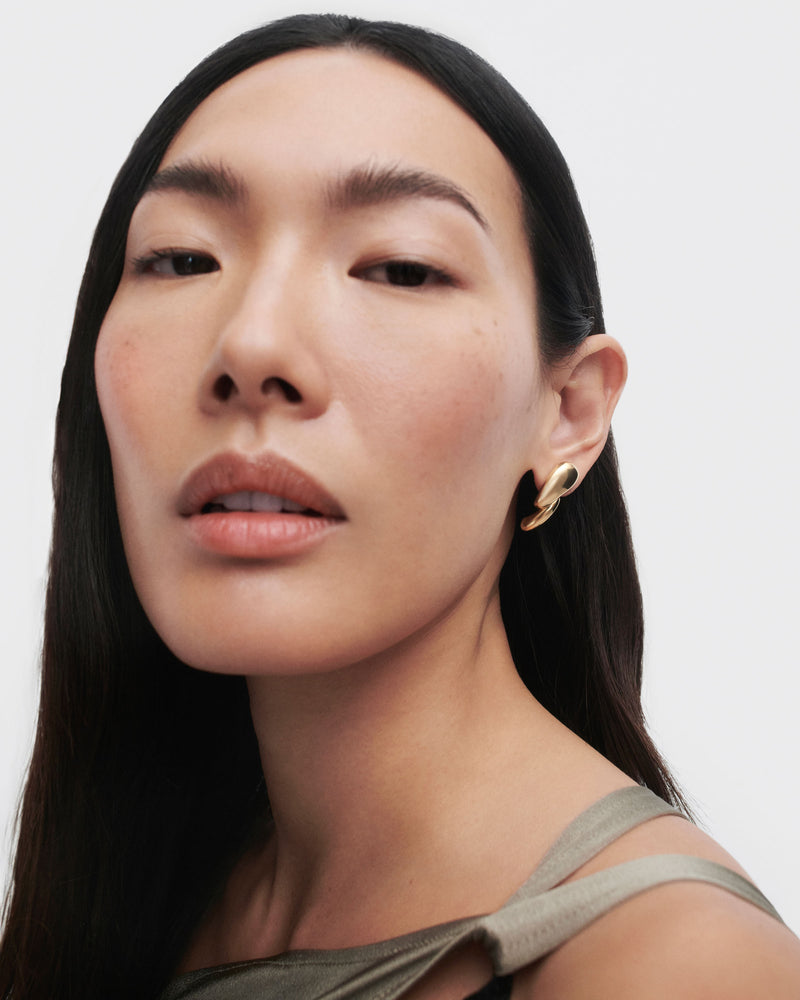 Orbit earrings - 
  
    Sterling Silver / 18K Gold plating
  
