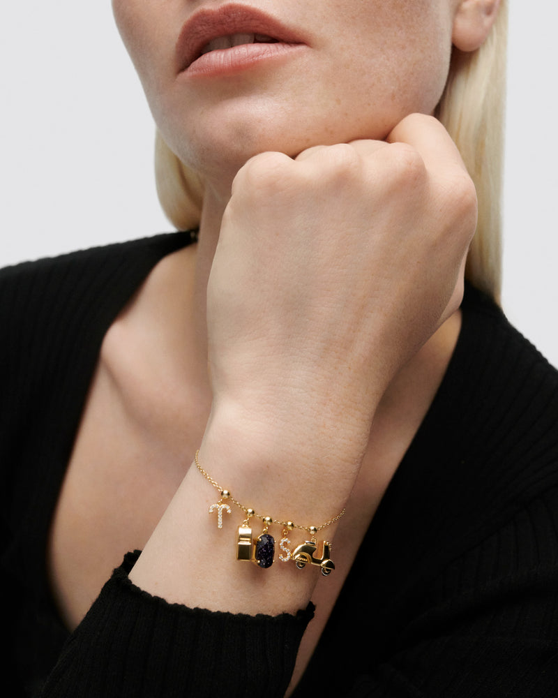 Sagittarius Zodiac Charm - 
  
    Sterling Silver / 18K Gold plating
  
