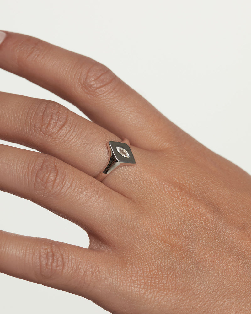 Kate Stamp Silver Ring - 
  
    Sterling Silver
  
