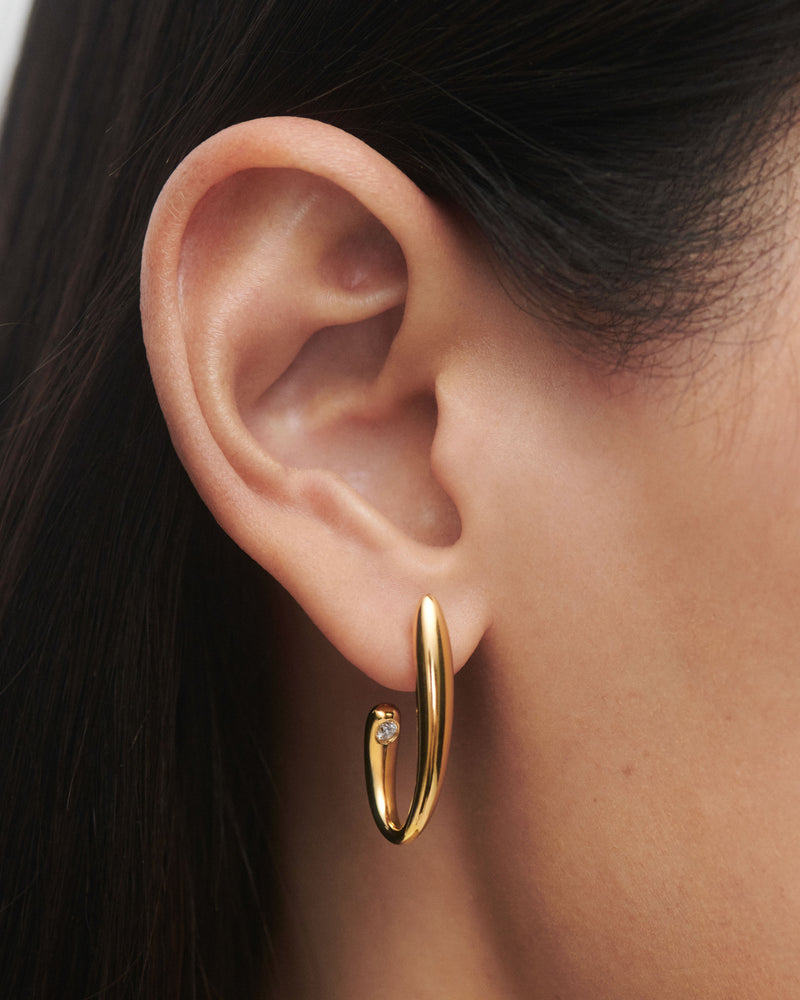 Volta hoops - 
  
    Sterling Silver / 18K Gold plating
  
