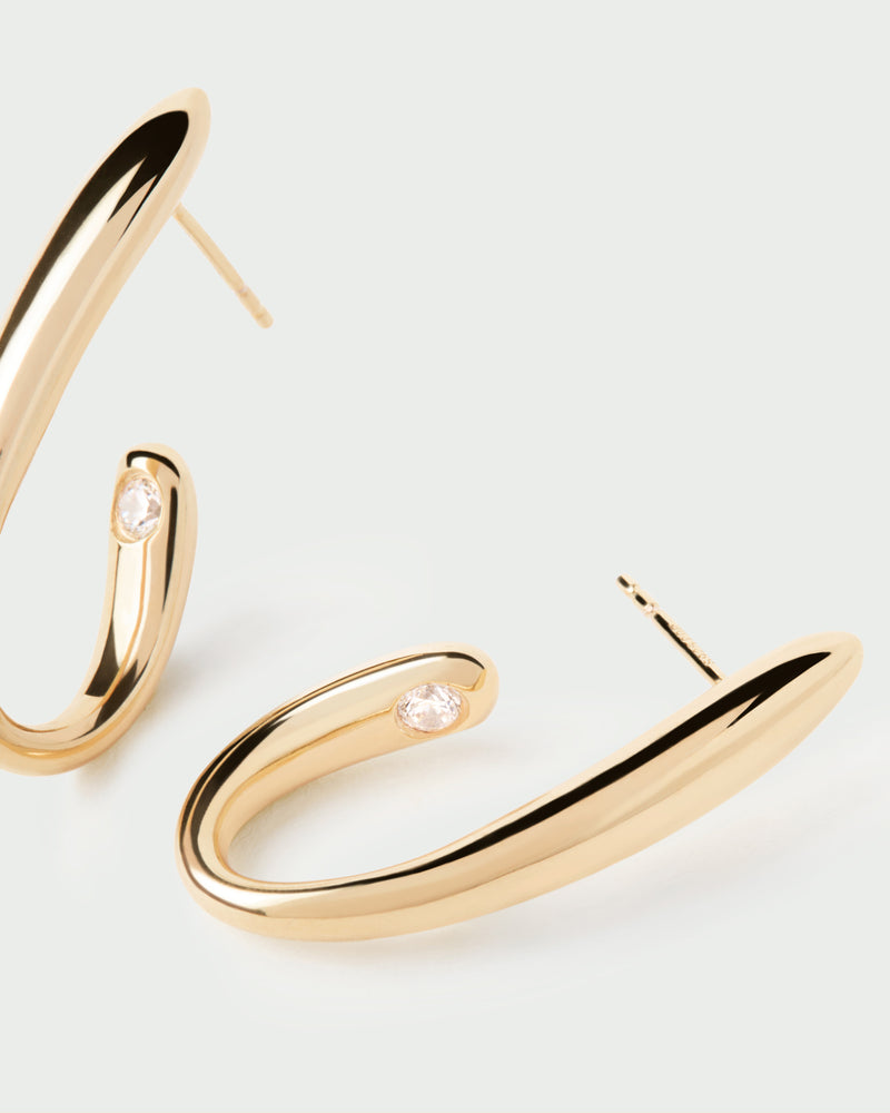 Volta hoops - 
  
    Sterling Silver / 18K Gold plating
  
