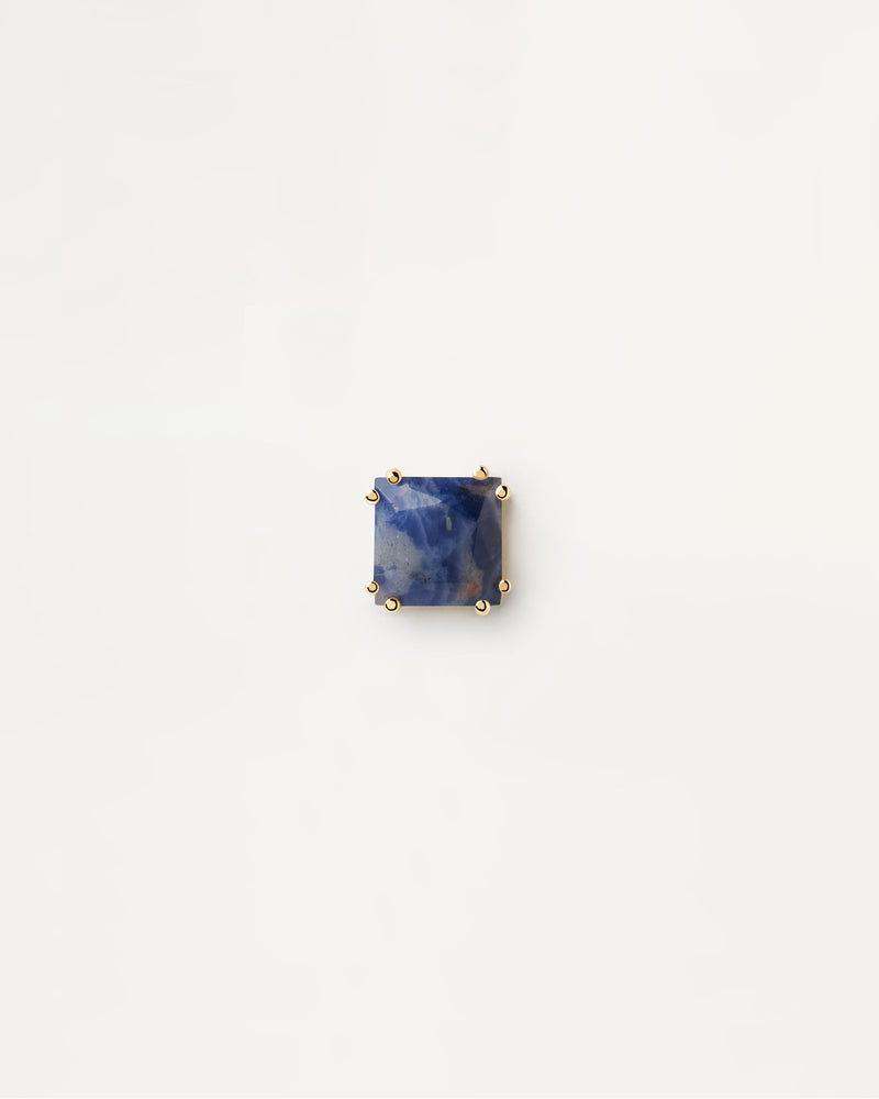 Suki Sodalite Single Earring - 
  
    Sterling Silver / 18K Gold plating
  
