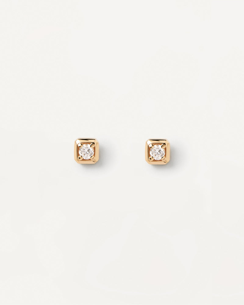 Diamond and gold Ava Single Earring - 
  
    18K Gold
  
