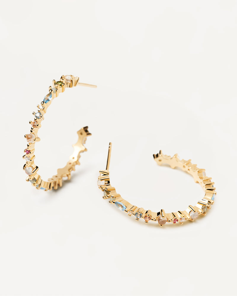 Halo Earrings - 
  
    Sterling Silver / 18K Gold plating
  

