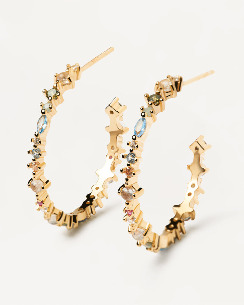 Halo Earrings - 
  
    Sterling Silver / 18K Gold plating
  
