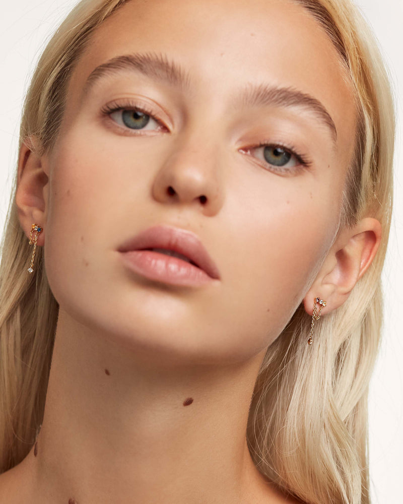Mana Earrings - 
  
    Sterling Silver / 18K Gold plating
  
