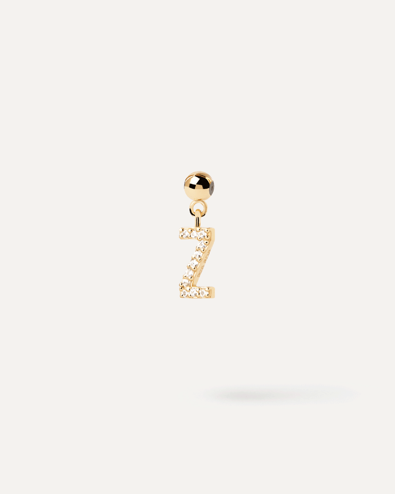 Letter Z Charm - 
  
    Sterling Silver / 18K Gold plating
  
