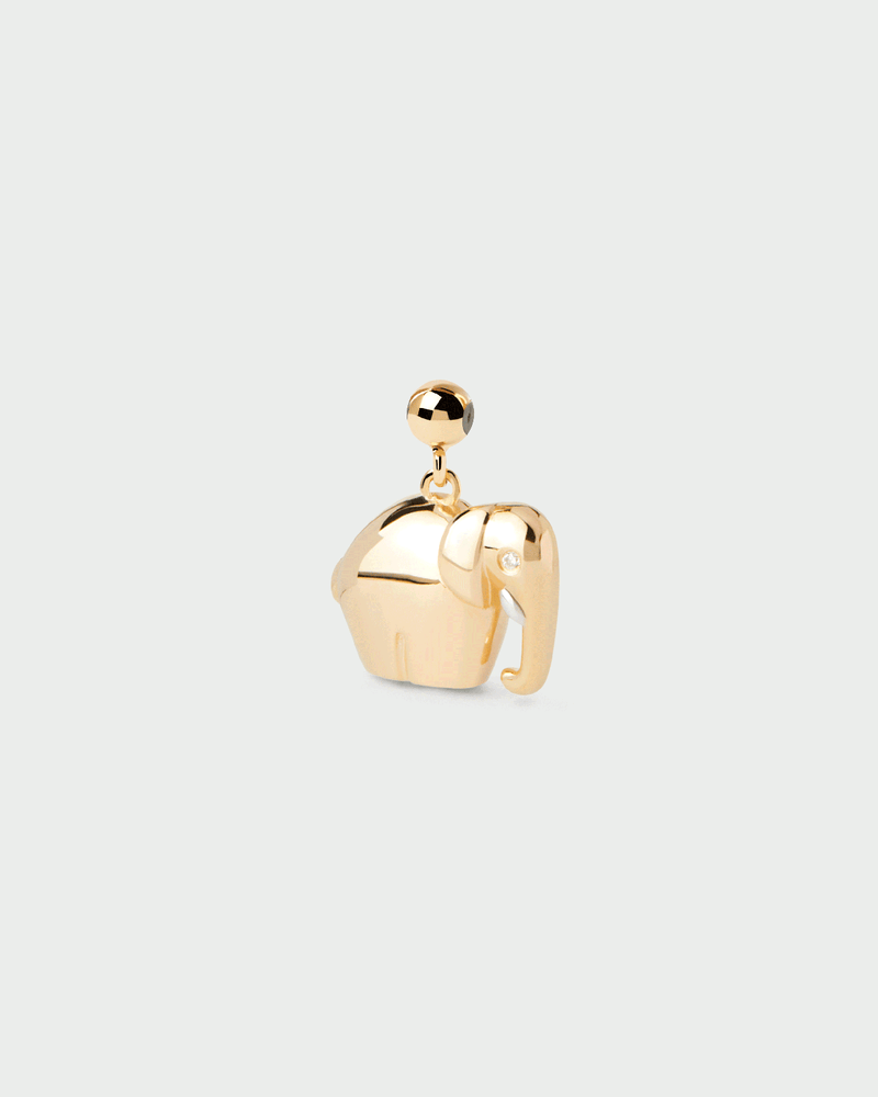 Elephant Charm - 
  
    Sterling Silver / 18K Gold plating
  
